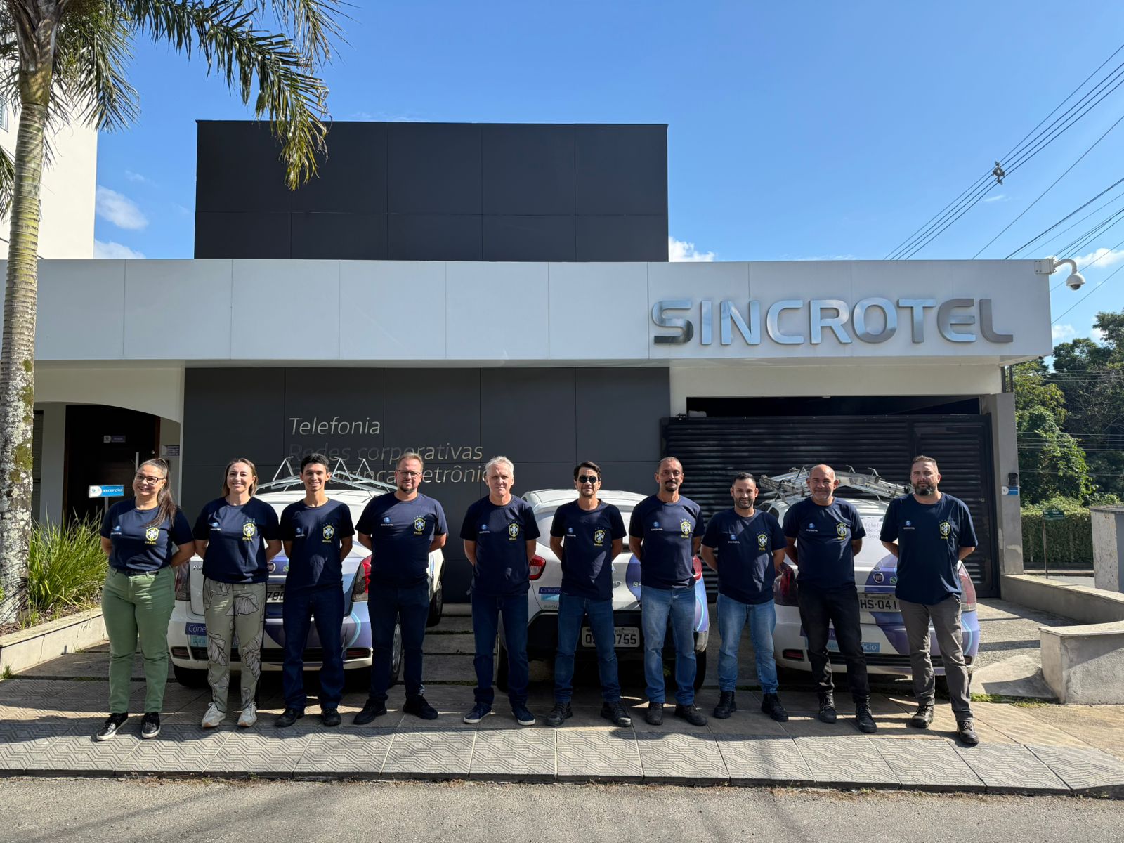 Equipe Sincrotel — profissionais especializados em infraestrutura tecnológica